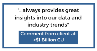 Comment from client at  >$1 Billion CU