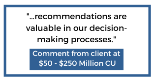 Comment from client at   $50 - $250 Million CU