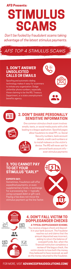 AFS Stimulus Scams Infographic